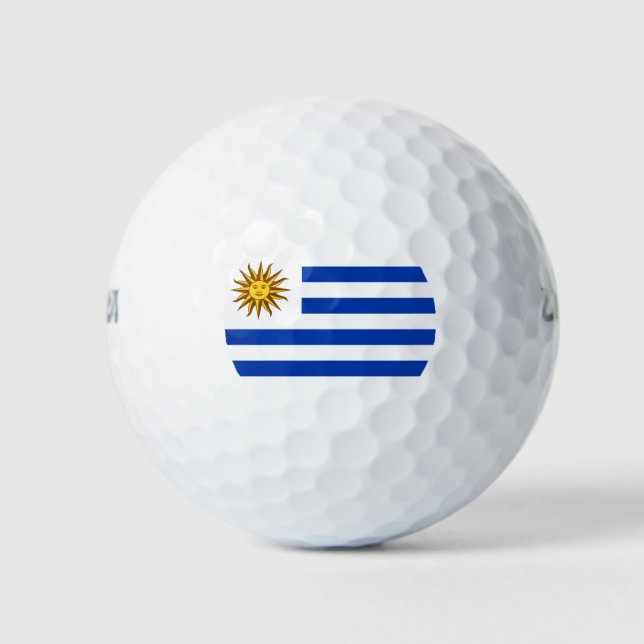 Pelotas De Golf Bandera del Uruguay (Uruguay) (Anverso)