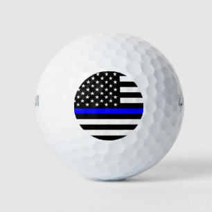 Pelotas De Golf Bandera delgada de la línea azul (Estados Unidos)
