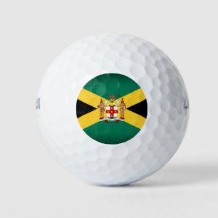 Pelotas De Golf Bandera/Escudo de armas de Jamaica