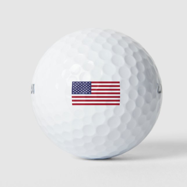 Pelotas De Golf Bandera estadounidense (Anverso)