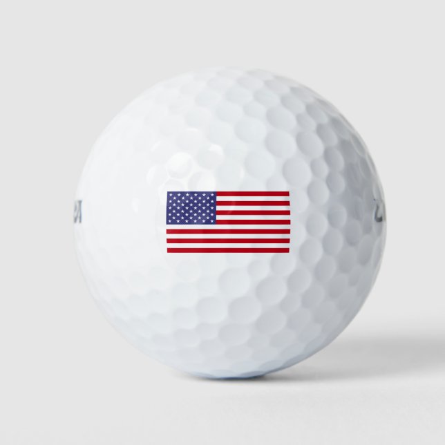 Pelotas De Golf Bandera estadounidense (Anverso)