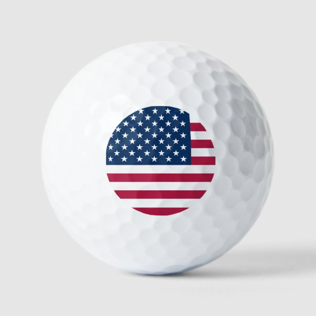 Pelotas De Golf Bandera estadounidense (Anverso)