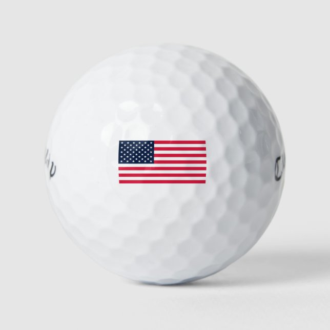 Pelotas De Golf Bandera estadounidense de 50 estrellas: Estrellas  (Anverso)