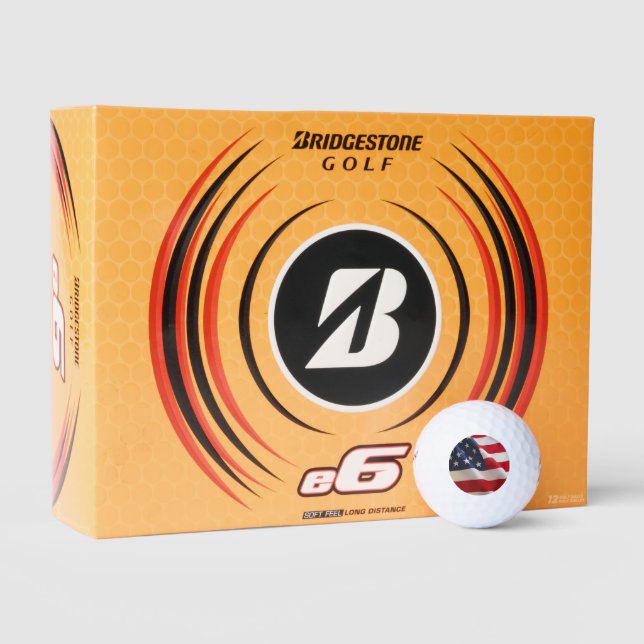 Pelotas De Golf Bandera estadounidense de Estados Unidos (Embalaje)