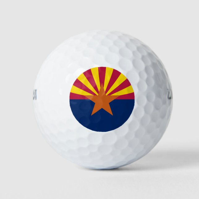 Pelotas De Golf Bandera Estatal de Arizona (Anverso)