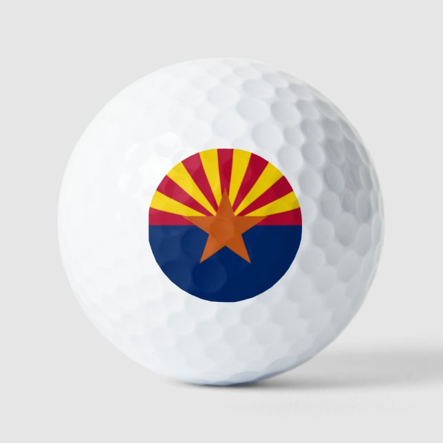 Pelotas De Golf Bandera Estatal de Arizona (Anverso)