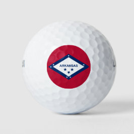 Pelotas De Golf Bandera Estatal de Arkansas