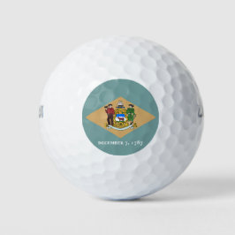 Pelotas De Golf Bandera estatal de Delaware (DE, EE.UU.)