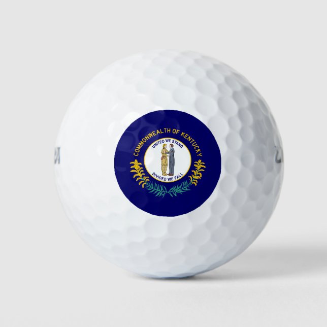 Pelotas De Golf Bandera estatal de Kentucky (Anverso)