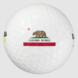 Pelotas De Golf Bandera estatal de la República de California