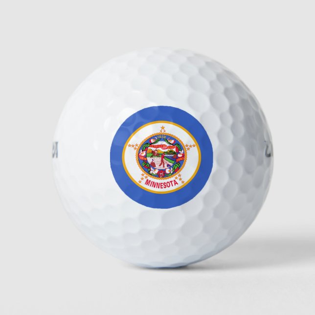 Pelotas De Golf Bandera estatal de Minnesota (Anverso)