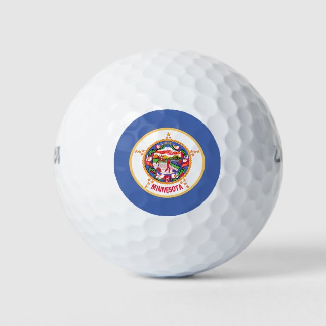 Pelotas De Golf Bandera estatal de Minnesota (Anverso)