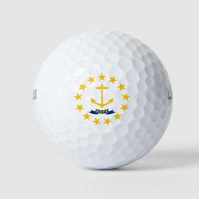 Pelotas De Golf Bandera estatal de Rhode Island (Anverso)