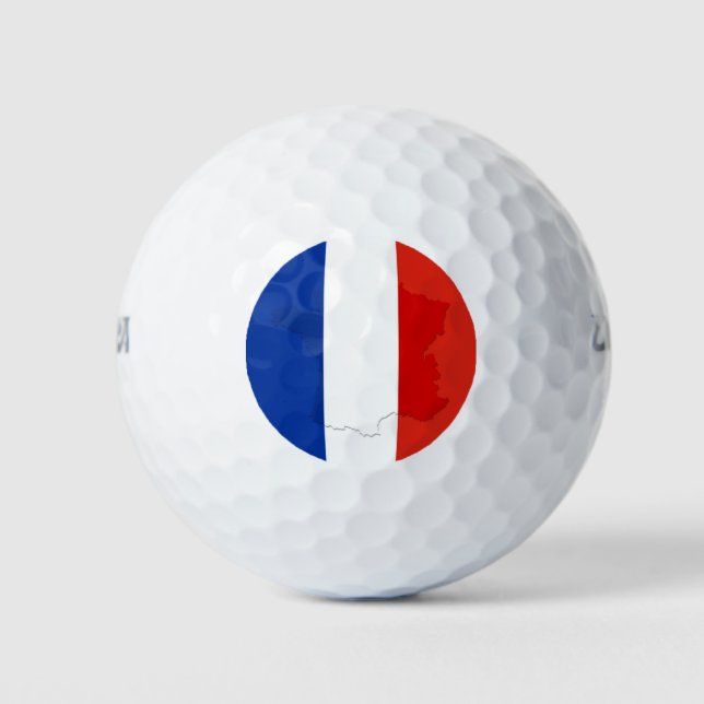 Pelotas De Golf Bandera francesa (Anverso)