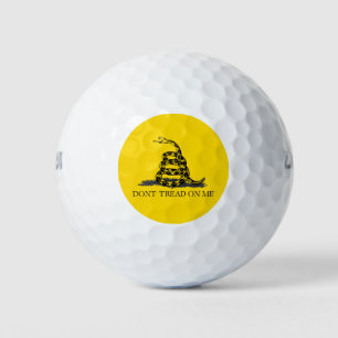 Pelotas De Golf Bandera Gadsden Amarilla Clásica No Pises en Mí