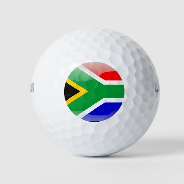 Pelotas De Golf Bandera glamurosa de Sudáfrica (Anverso)