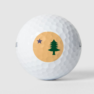 Pelotas De Golf Bandera histórica de Maine (1901-1909)