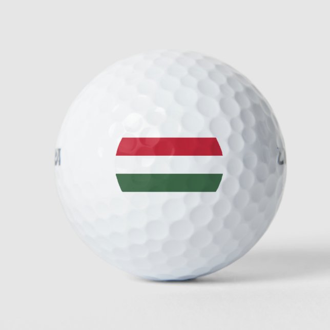 Pelotas De Golf Bandera húngara (Anverso)