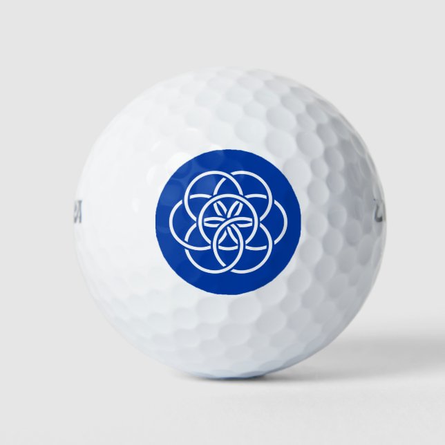 Pelotas De Golf Bandera internacional del planeta Tierra (Anverso)