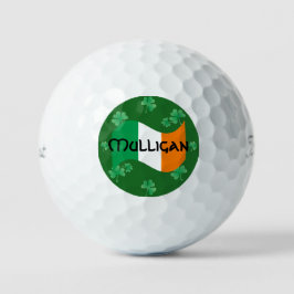 Pelotas De Golf Bandera irlandesa con tréboles personalizada