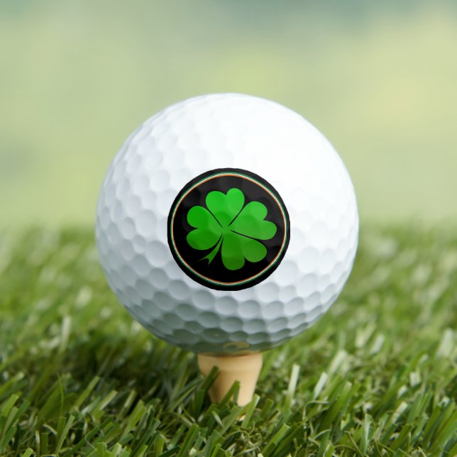 Pelotas De Golf Bandera irlandesa, Lucky Clover, Golfing Ireland S (Camiseta in situ)