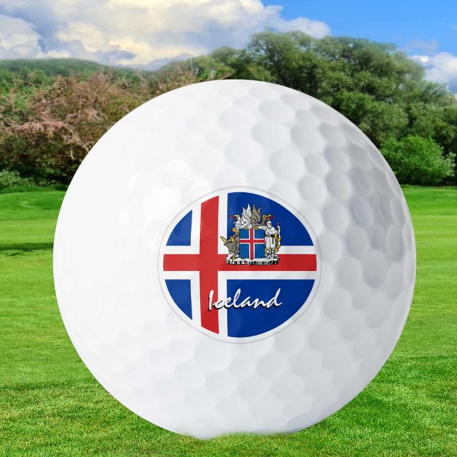 Pelotas De Golf Bandera islandesa e islandesa/bola de golf (Subido por el creador)