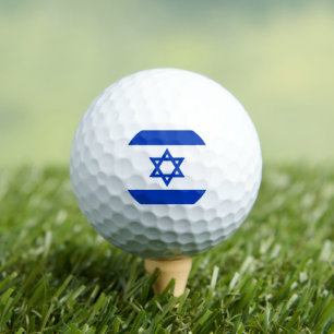 Pelotas De Golf Bandera israelí moderna patriótica