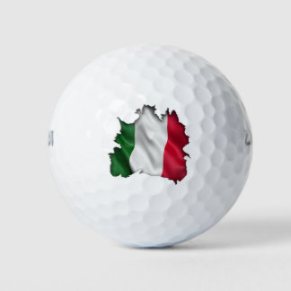 Pelotas De Golf Bandera italiana por debajo