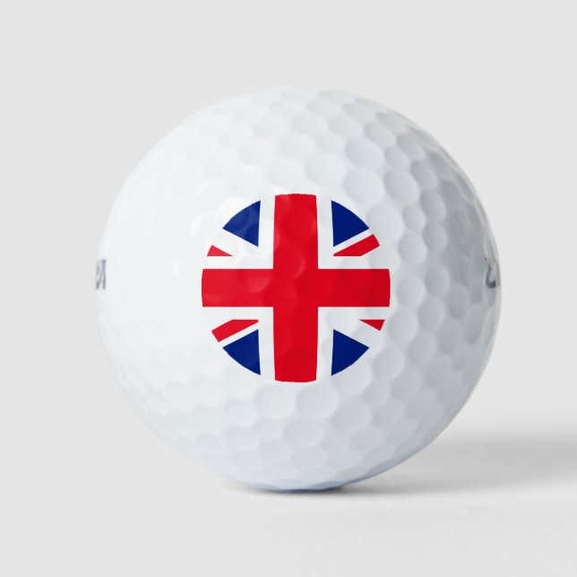 Pelotas De Golf Bandera Jack Union del Reino Unido (Anverso)