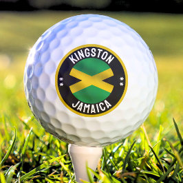 Pelotas De Golf Bandera jamaiquina de Kingston Jamaica City