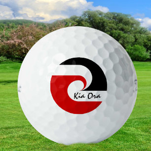 Pelotas De Golf Bandera Kia Ora & Maori, Nueva Zelanda/Deportes, G