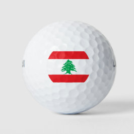 Pelotas De Golf Bandera libanesa (Bandera del Líbano)