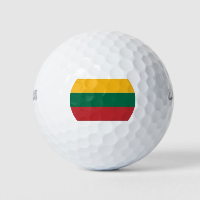 Pelotas De Golf Bandera lituana (Anverso)