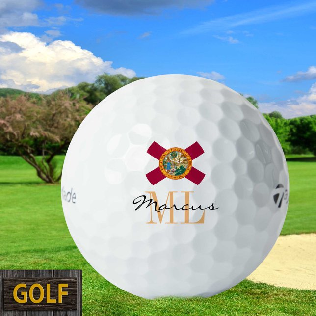Pelotas De Golf Bandera Monogramada de Florida & Golfing Florida,  (Subido por el creador)