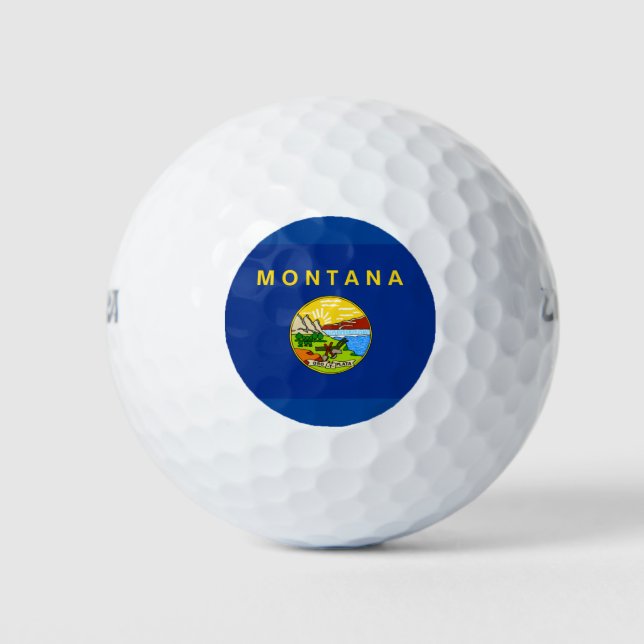 PELOTAS DE GOLF BANDERA MONTANA (Anverso)