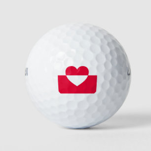 Pelotas De Golf Bandera nacional de Polonia - Rzeczpospolita Polsk