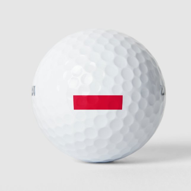 Pelotas De Golf Bandera nacional de Polonia - Rzeczpospolita Polsk (Anverso)