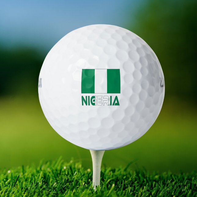 Pelotas De Golf Bandera nigeriana y Nigeria (Subido por el creador)