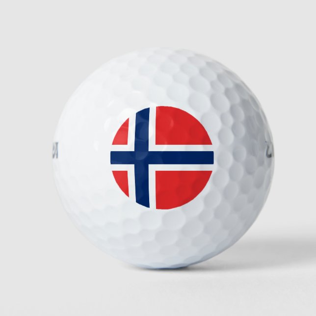 Pelotas De Golf Bandera noruega (Noruega) (Anverso)