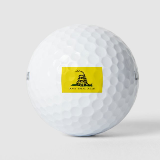 Pelotas De Golf Bandera original de Gadsden (Anverso)