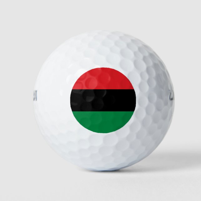 Pelotas De Golf Bandera Panafricana de la UNIA (Anverso)