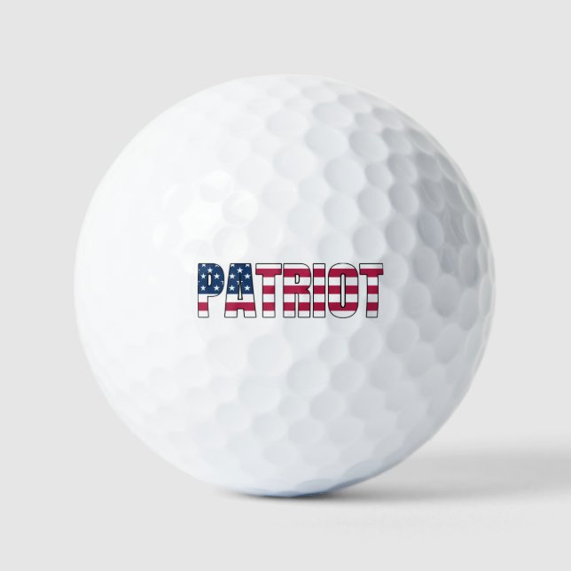 Pelotas De Golf Bandera Patriótica (Anverso)