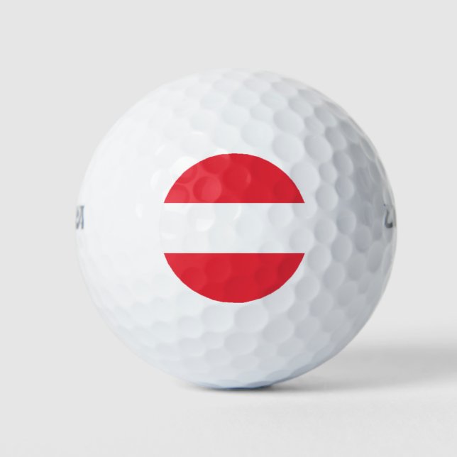 Pelotas De Golf Bandera patriótica austríaca (Anverso)