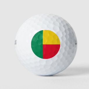 Pelotas De Golf Bandera patriótica de Benín