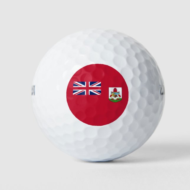 Pelotas De Golf Bandera patriótica de las Bermudas (Anverso)