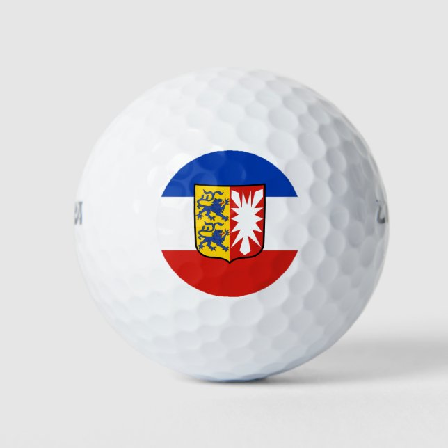 Pelotas De Golf Bandera Schleswig-Holstein Golf Balls (Anverso)