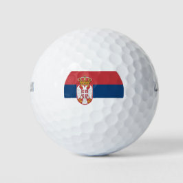 Pelotas De Golf Bandera serbia