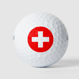 Pelotas De Golf Bandera suiza (Suiza)
