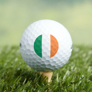 Pelotas De Golf Bandera tricolor del naranja blanco verde irlandés