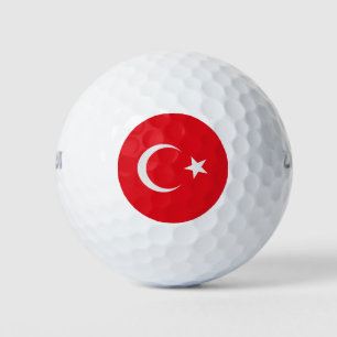 Pelotas De Golf Bandera turca simple